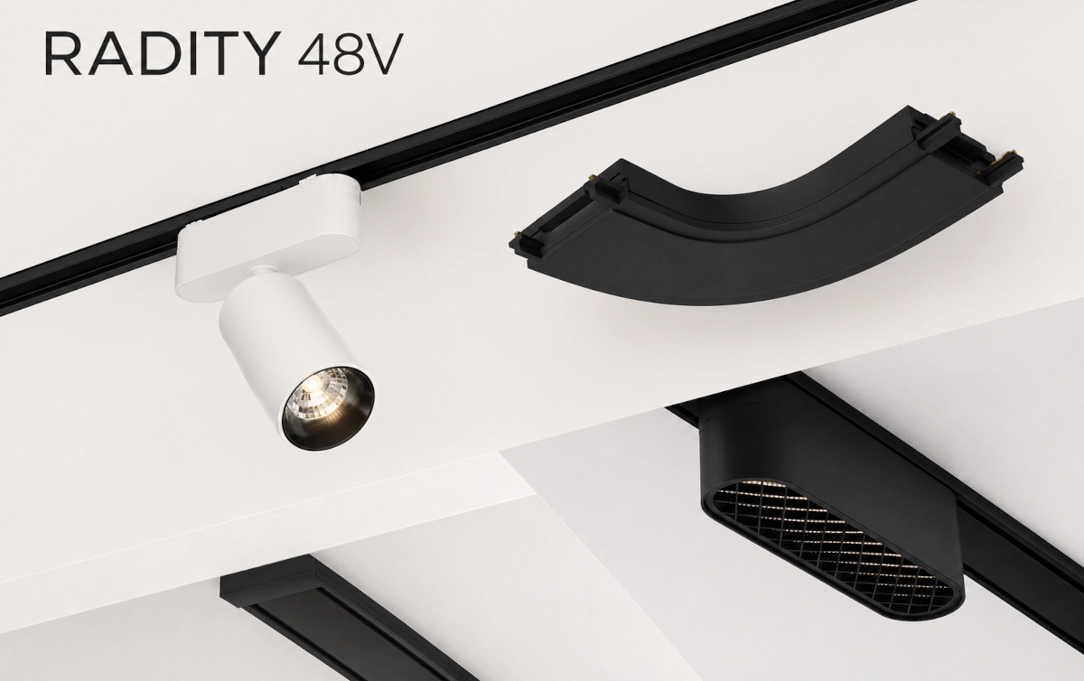 RADITY iš Maytoni – moderni 48 V magnetinė bėginio apšvietimo sistema