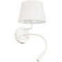 TK Lighting MAJA 10204 Sienos lempa 1x15W/E27+1x8W/G9 IP20
