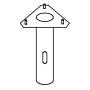 Norlys ACCESSORIES 111 Kablio tvirtinimo elemento gaubtas