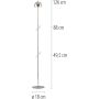 Paul Neuhaus BELLIS 19245-17 Stovinė lempa 1x2,5W/LED 3000k 240lm ip54