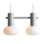 Aldex FLO 2 GREY S 7000H22_S Pakabinama lempa 2x10W/E14