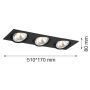Argon OLIMP 1329 Įmontuojamas apšvietimas 3x6W/G9 IP20