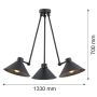 Argon ALTEA 1452 Pakabinama lempa 3x15W/E27 IP20