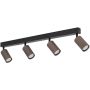 TK Lighting TUNE BROWN 16149 Taškinis šviestuvas 4x10W/GU10 IP20