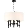 Cosmolight AUSTIN P05203BK-WH żyrandol 5x40W/E14 IP20