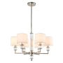 Cosmolight SUTTON P06446NI-WH Stropo šviestuvas 6x40W/E14 ip20