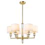 Cosmolight SUTTON P06692BR-WH Stropo šviestuvas 6x40W/E14 ip20