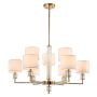 Cosmolight SUTTON P09378AU-WH Stropo šviestuvas 9x40W/E14 ip20