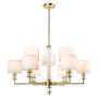 Cosmolight SUTTON P09685BR-WH Stropo šviestuvas 9x40W/E14 ip20