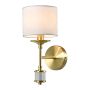 Cosmolight SUTTON W01845BR-WH Sienos lempa 1x25W/E14 ip20
