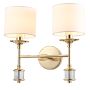 Cosmolight SUTTON W02415AU-WH Sienos lempa 2x25W/E14 ip20