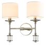 Cosmolight SUTTON W02477NI-WH Sienos lempa 2x25W/E14 ip20