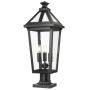 Cosmolight ZURICH F03647BK słupek ogrodowy 3x40W/E14 IP44