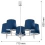 Argon BOLZANO 2074 Švieslentė 5x15W/E27 IP20
