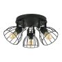 TK Lighting ALANO BLACK 2123 Taškinis šviestuvas 3x60W/E27