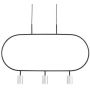 Altavola Design Luna LPL338-SL Pakabinama lempa 3x3W/LED 3000K 720lm IP20