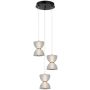Italux Tica PND-83949-3-BK Pakabinama lempa 1x22W/LED 3000K 950lm IP20
