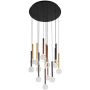 Italux Alinos PND-24019-14A-BK Pakabinama lempa 14x58W/LED 3000K 4410lm IP20
