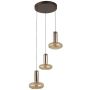 Italux Carote PND-24011-3-COPP Pakabinama lempa 3x16W/LED 3000K 1002lm IP20