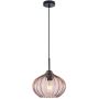 Italux Pansol PND-2940-1S-BK-CF Pakabinama lempa 1x40W/E27 IP20
