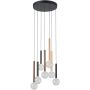 Italux Alinos PND-24019-7A-BK Pakabinama lempa 7x28W/LED 3000K 2205lm IP20