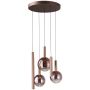 Italux Camino PND-24038-5A-COPP Pakabinama lempa 5x30W/LED 3000K 2136lm IP20
