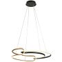 Italux Casar PND-24002-BK-GD Pakabinama lempa 1x40W/LED 3000K/4000K/6000K 3400lm IP20