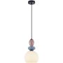 Italux Domali PND-36816-1A-BK-WH Pakabinama lempa 1x40W/E27 IP20