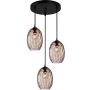 Italux Novala PND-3031-3A-BK-CF Pakabinama lempa 3x40W/E27 IP20