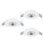 Eglo GEDREZ 300184 Įmontuojamas apšvietimas 3x4.9W/LED 2700K, 4000K, 6500K 1560lm ip20