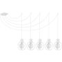 Sigma Lighting AURA 31097 Pakabinama lempa 5x60W/E27