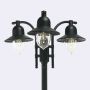 Norlys COMO 373B Gatvės šviesos stulpas 3x9W/E27 IP54
