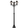 Trio LIVENZA 405760332 Gatvės šviesos stulpas 3x60w/e27 ip44