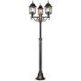 Trio VOLTURNO 405960328 Gatvės šviesos stulpas 3x60w/e27 ip23