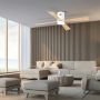 Zambelis CEILING FAN 19137 Ventiliatorius 15W/led 3000K, 4000K, 6000K 1500lm IP20