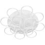 Altavola Design Ledowe okręgi LA078/CE_12_in_3k_white Stropo šviestuvas 12x144W/LED 3000K 8600lm IP44