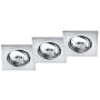 Trio JURA 650000306 Įmontuojamas apšvietimas 3x15w/gu10 ip20
