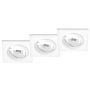 Trio JURA 650000331 Įmontuojamas apšvietimas 3x15w/gu10 ip20