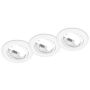 Trio JURA 650100331 Įmontuojamas apšvietimas 3x15w/gu10 ip20