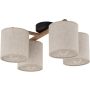 TK Lighting DEVA 6866 Stropo šviestuvas 4x15W/E27 IP20