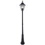 Lutec LONDON SOLAR 6951301189 Gatvės šviesos stulpas 3x6w/ 2700k 300lm ip44
