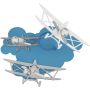 Nowodvorski PLANE III 6904 Stropo šviestuvas 3x35W/GU10 IP20