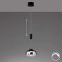 Fischer&Honsel Arosa 60986 Pakabinama lempa 1x9W/LED 2700K 950 lm IP20