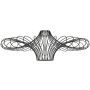 Endon CURL 79622 Lemputės gaubtas 1x40W/E27 IP20