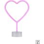 Paul Neuhaus NEON-HERZ 85028-87 Sienos lempa 1x1W/LED multikolor 1lm ip20
