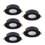 Eglo BARRANCO 902266 Įmontuojamas apšvietimas 5x4.5W/LED 2700K, 4000K, 6500K 5X450lm ip20