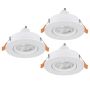 Eglo BARRANCO GU10 902255 Įmontuojamas apšvietimas 3x4.5W/GU10 ip20