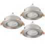 Eglo BARRANCO GU10 902259 Įmontuojamas apšvietimas 3x4.5W/GU10 ip20