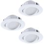 Eglo PINEDA 95851 Įmontuojamas apšvietimas 3x6W/LED 500LM