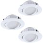 Eglo PINEDA 95857 Įmontuojamas apšvietimas 3x6W/LED 500LM